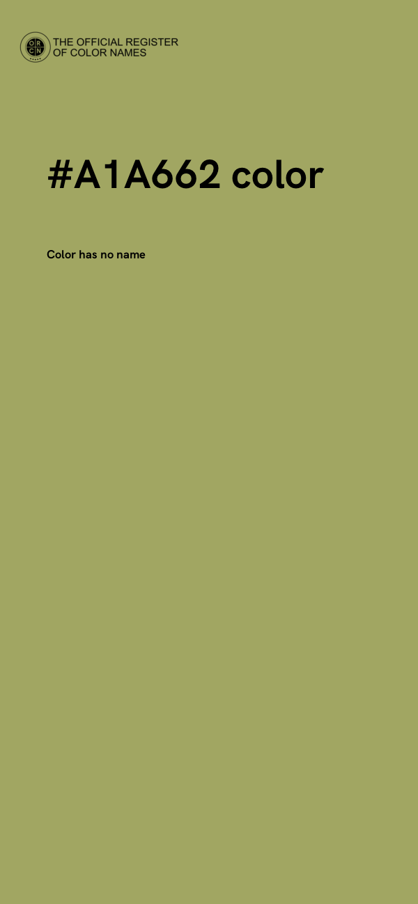 #A1A662 color image