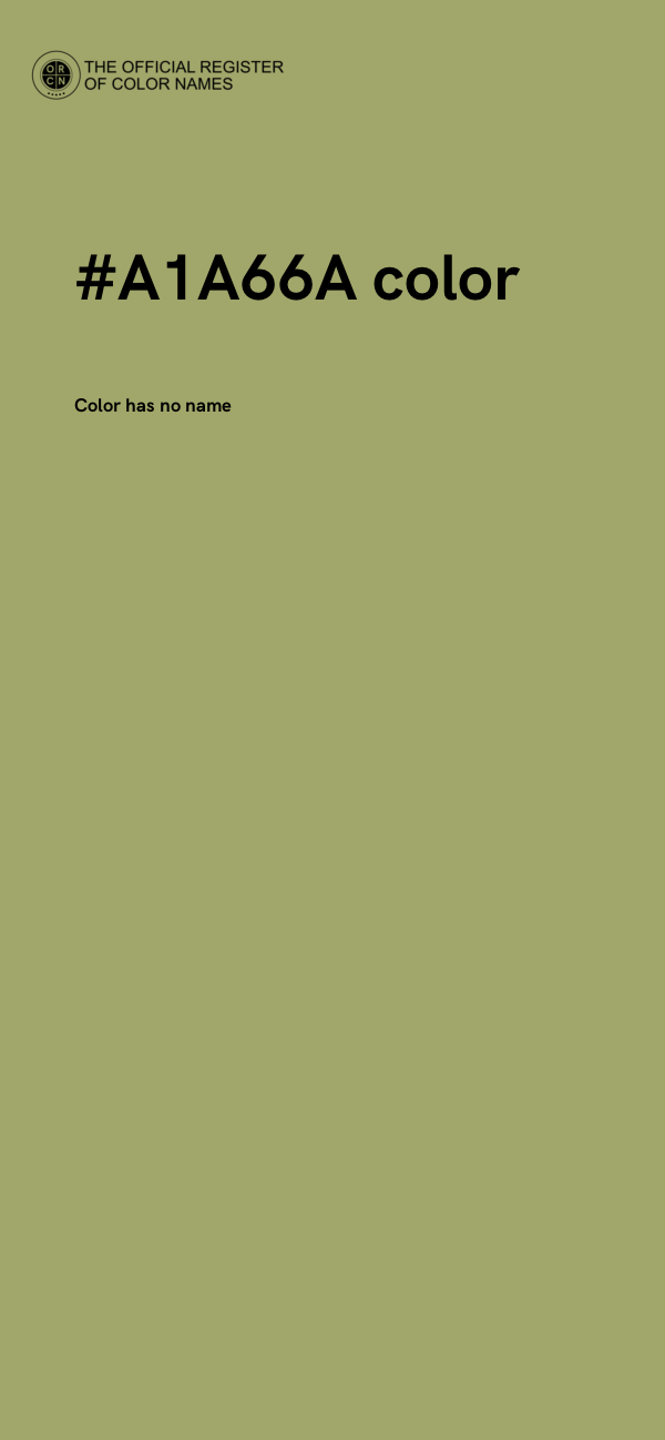 #A1A66A color image