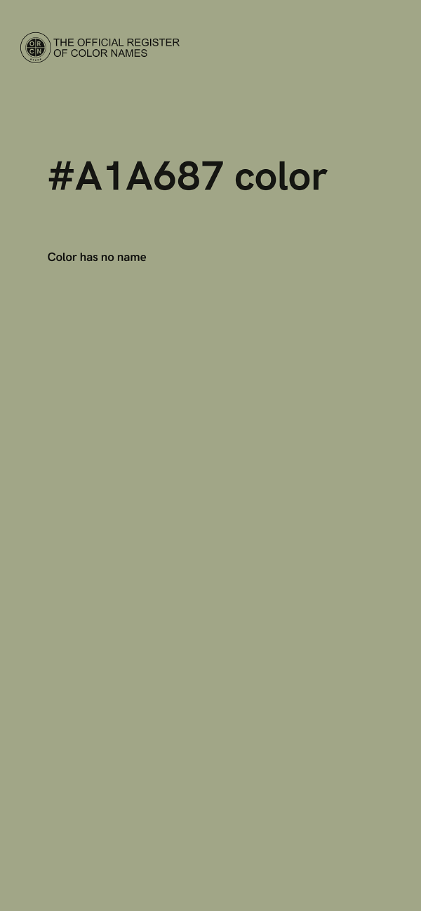 #A1A687 color image