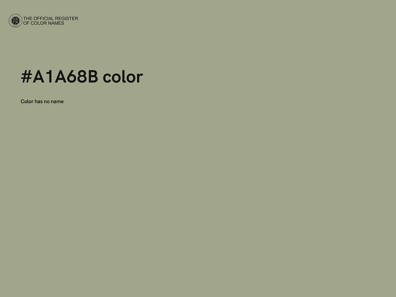 #A1A68B color image