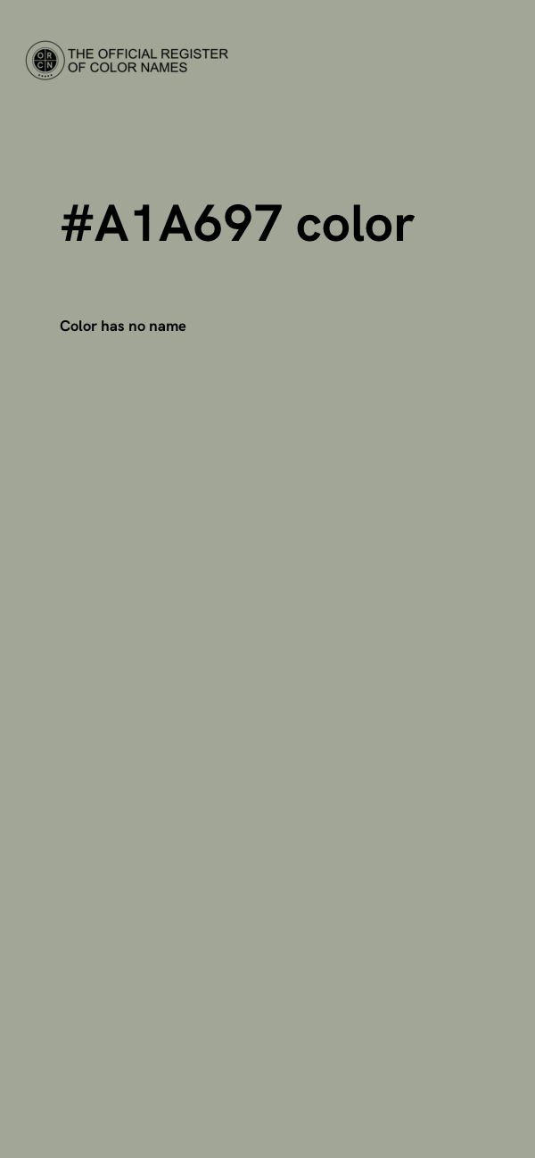 #A1A697 color image