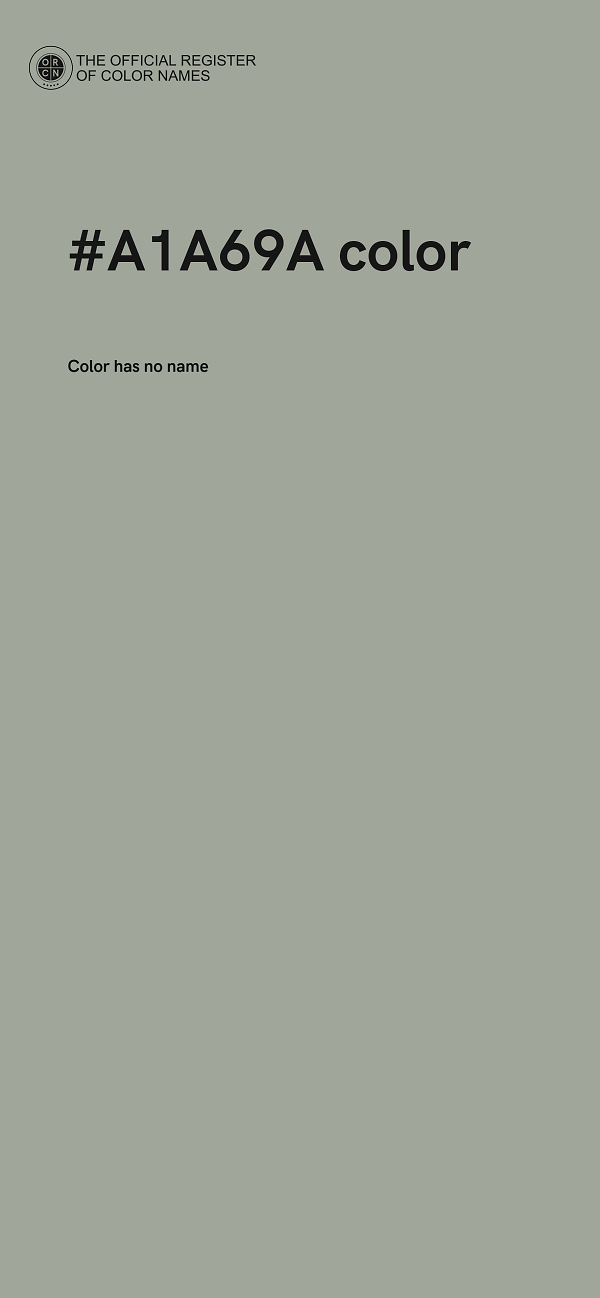 #A1A69A color image