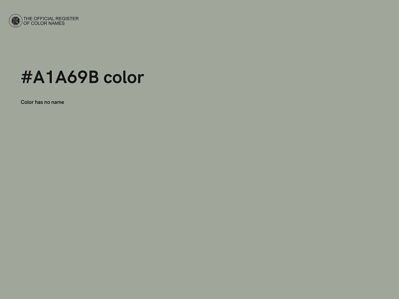 #A1A69B color image