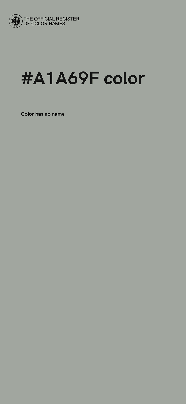 #A1A69F color image