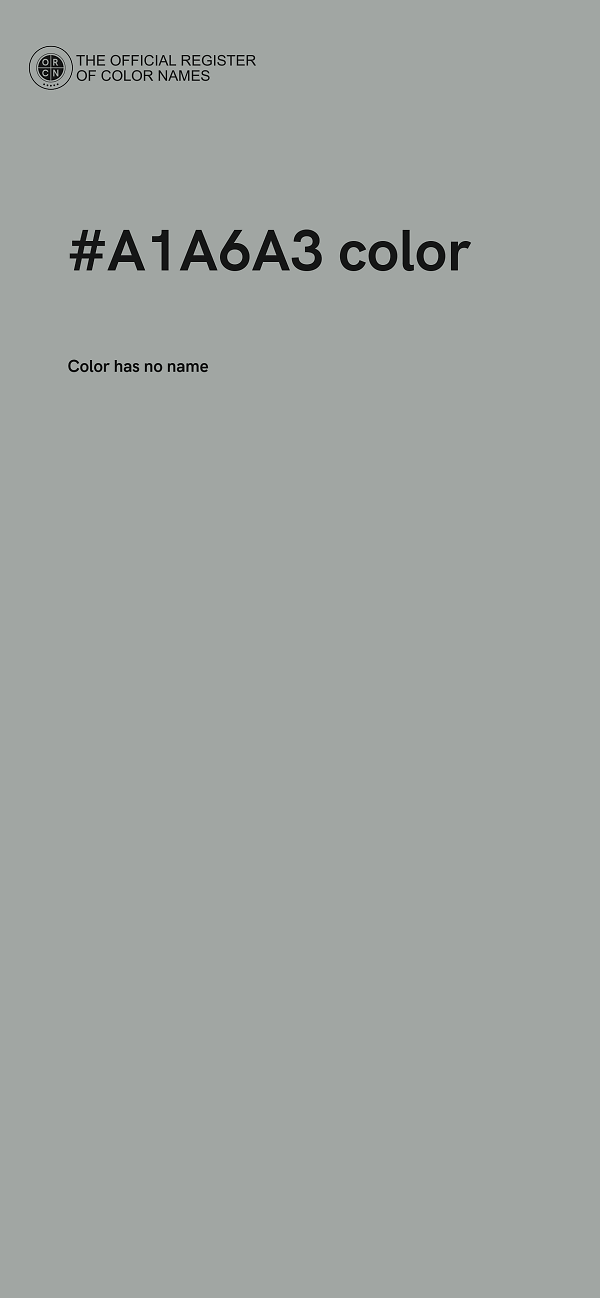 #A1A6A3 color image