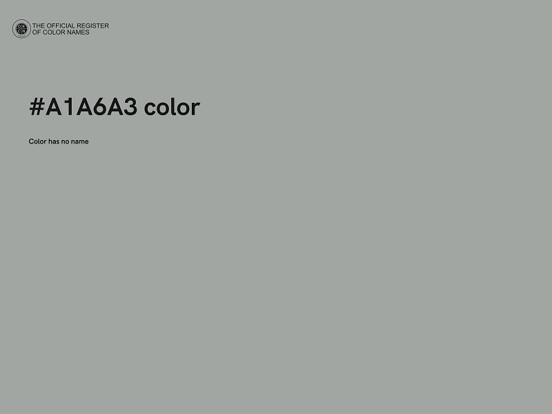 #A1A6A3 color image