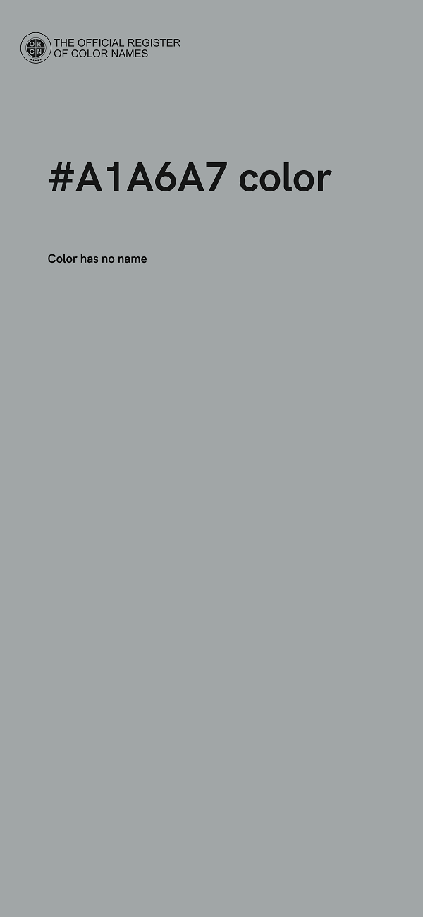 #A1A6A7 color image