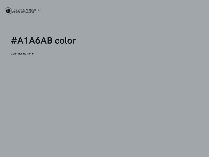 #A1A6AB color image