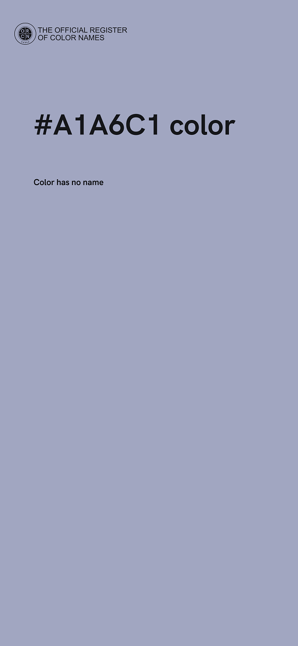 #A1A6C1 color image