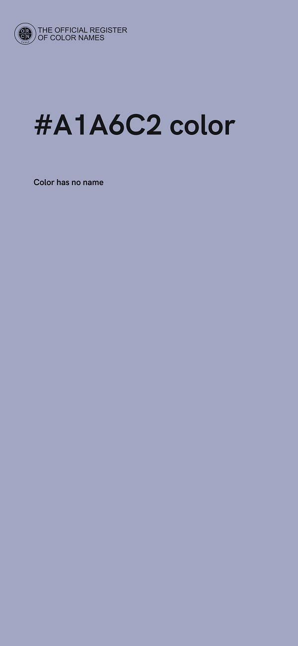 #A1A6C2 color image