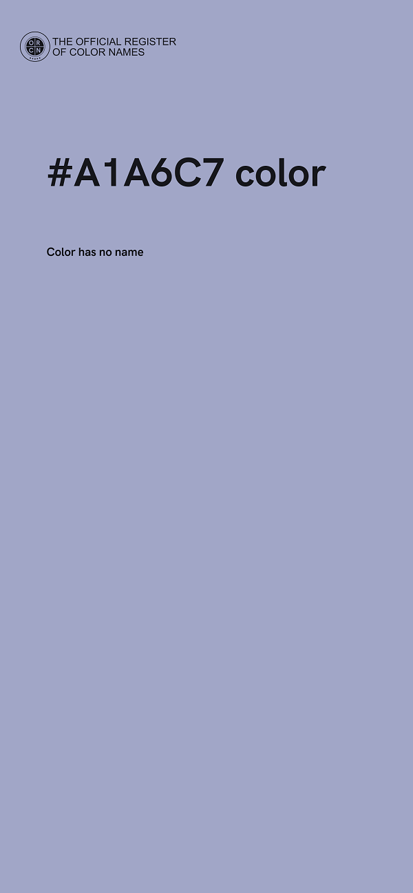 #A1A6C7 color image