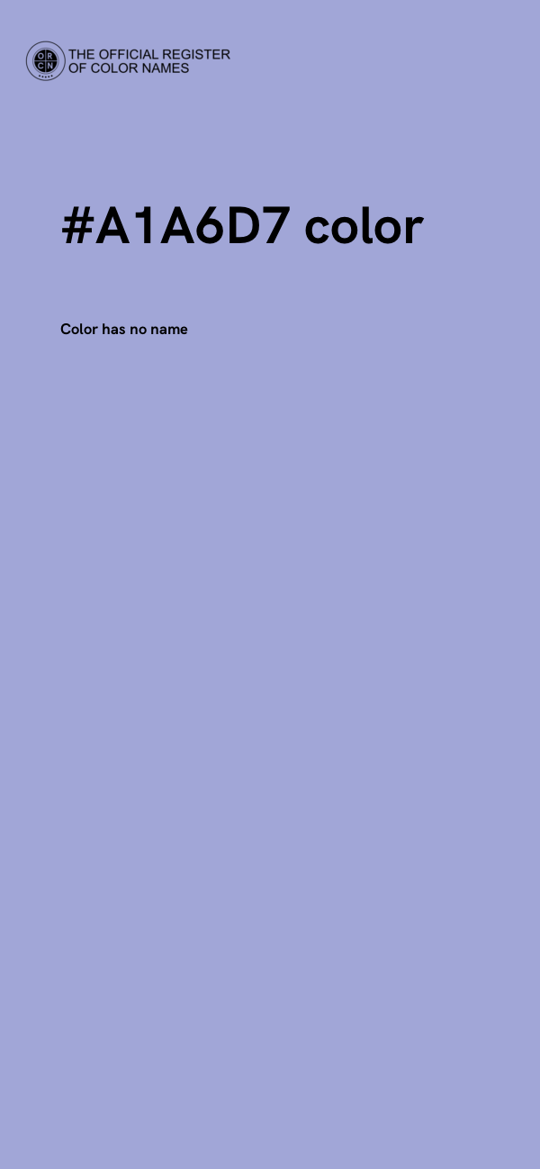 #A1A6D7 color image