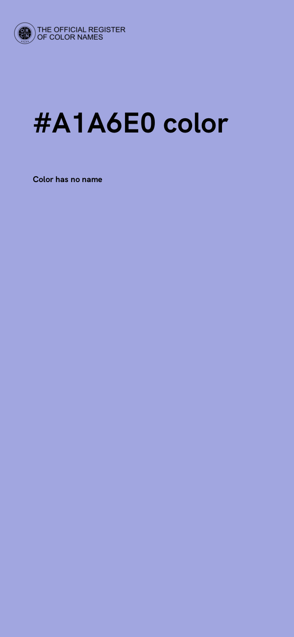 #A1A6E0 color image