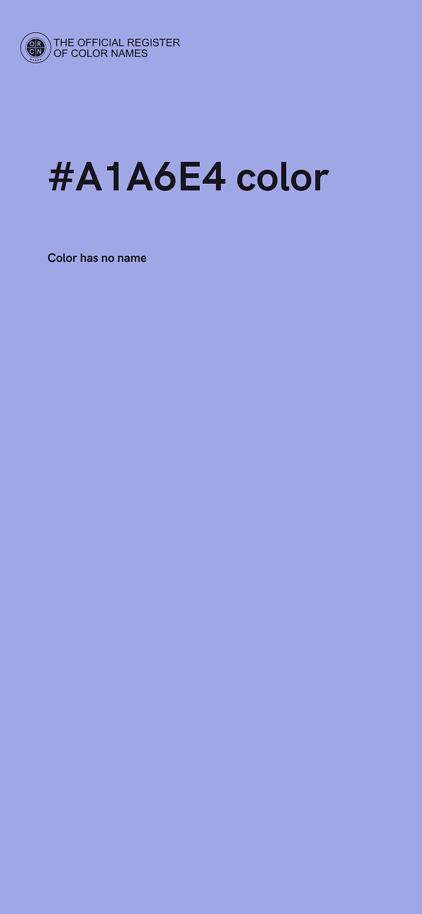 #A1A6E4 color image