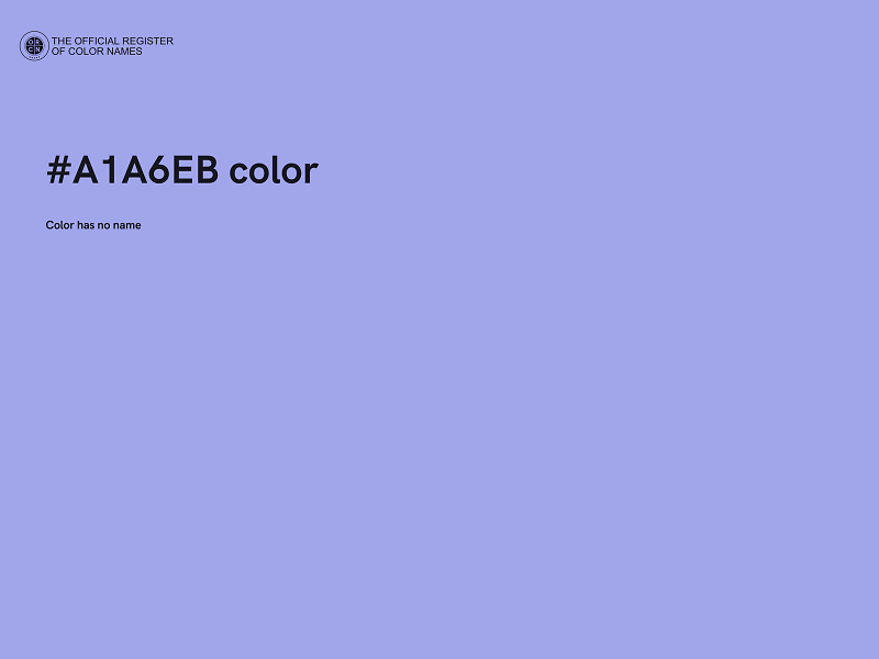 #A1A6EB color image