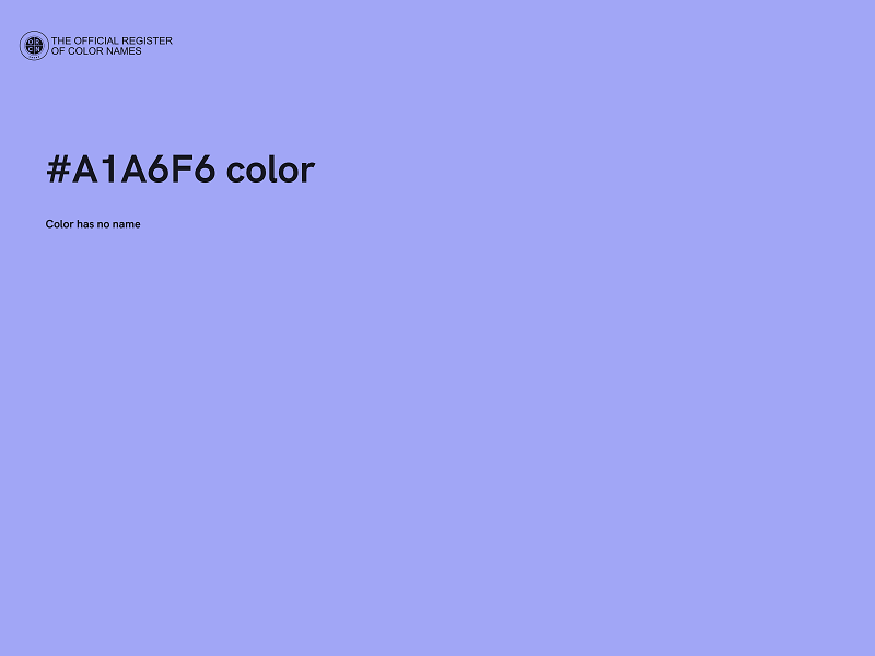 #A1A6F6 color image