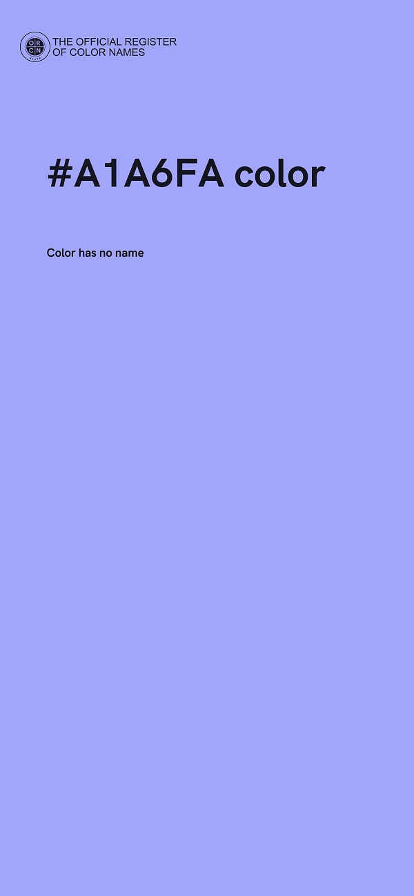 #A1A6FA color image