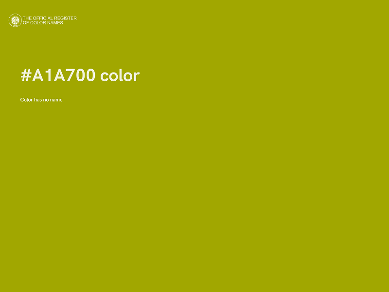 #A1A700 color image