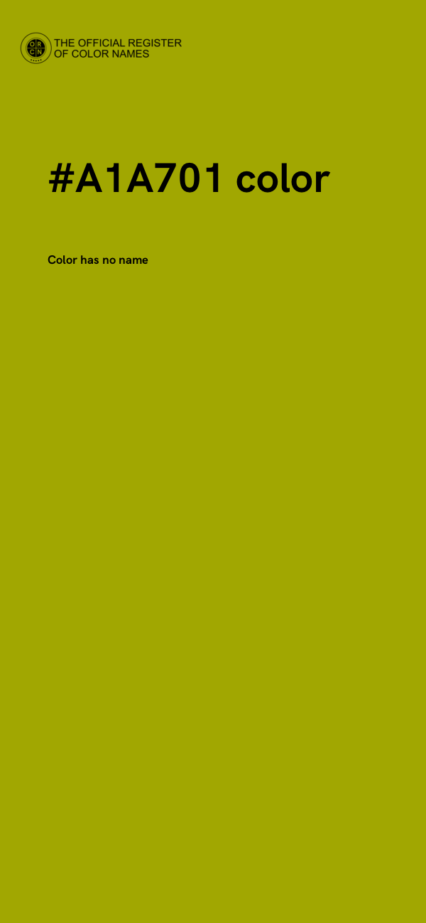 #A1A701 color image