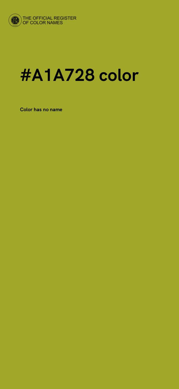#A1A728 color image