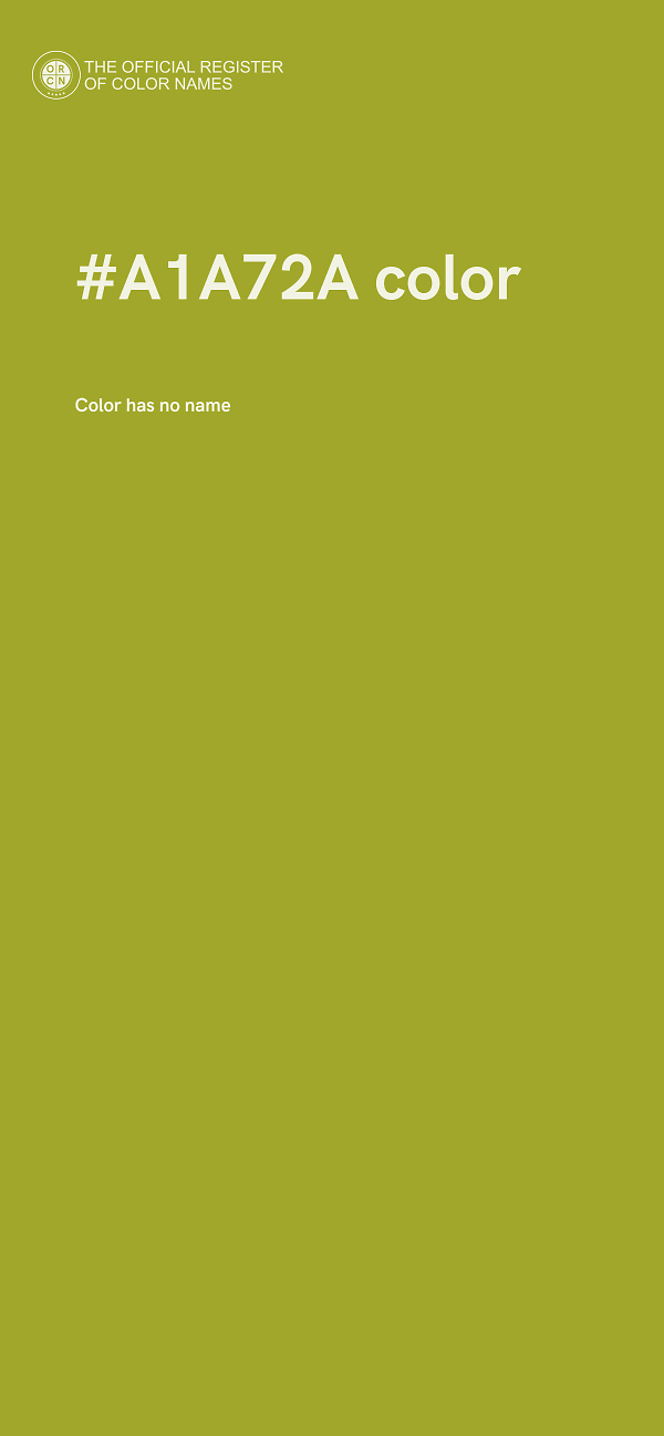 #A1A72A color image