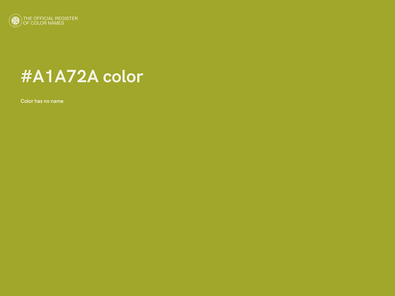 #A1A72A color image