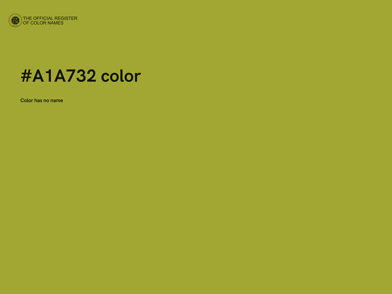 #A1A732 color image