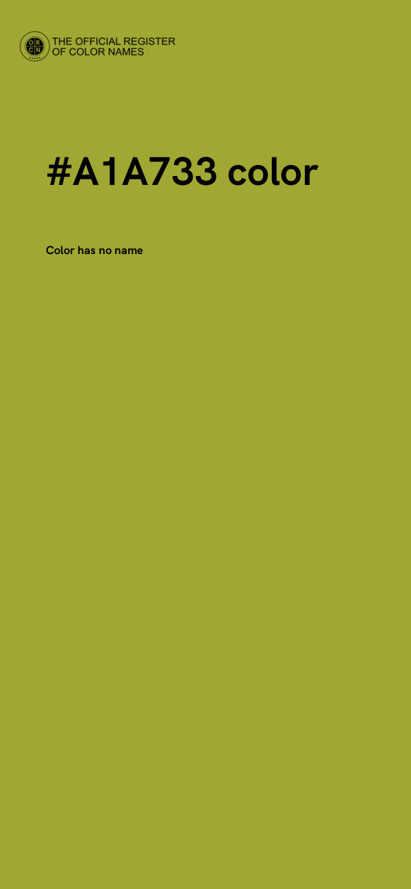 #A1A733 color image