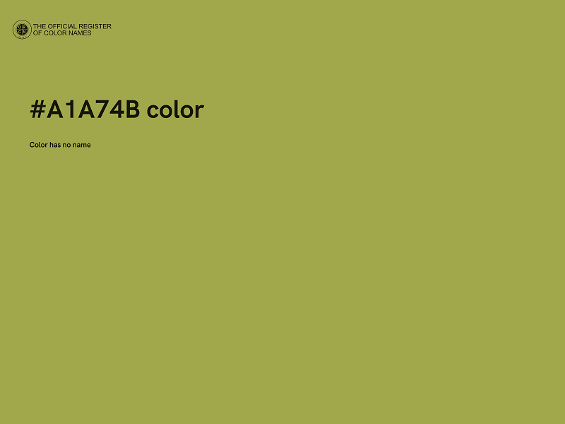 #A1A74B color image