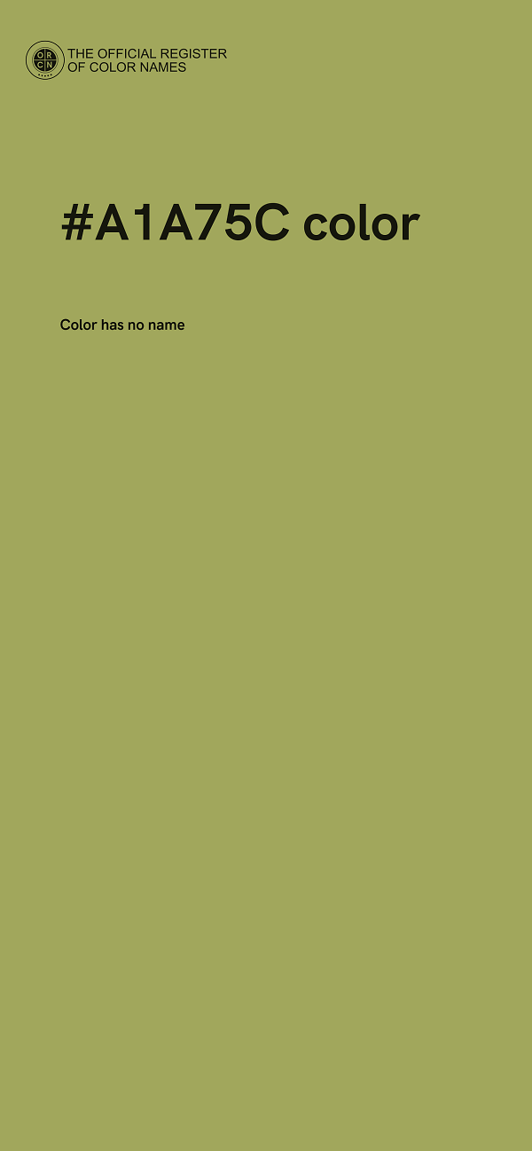 #A1A75C color image