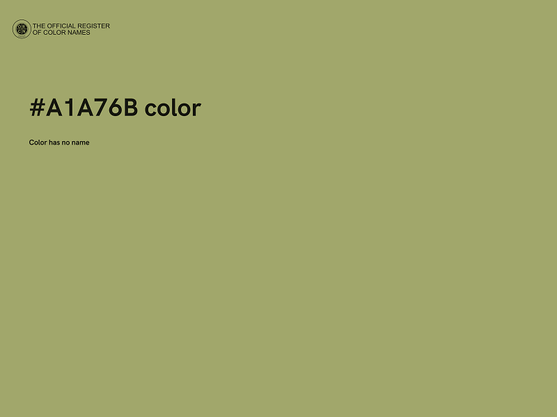 #A1A76B color image