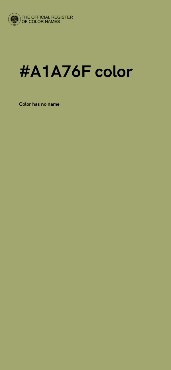 #A1A76F color image