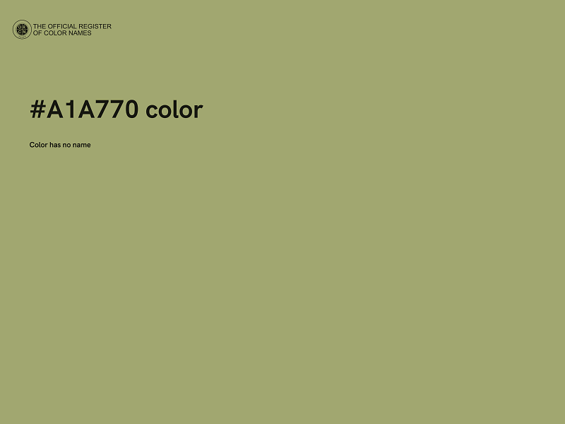 #A1A770 color image