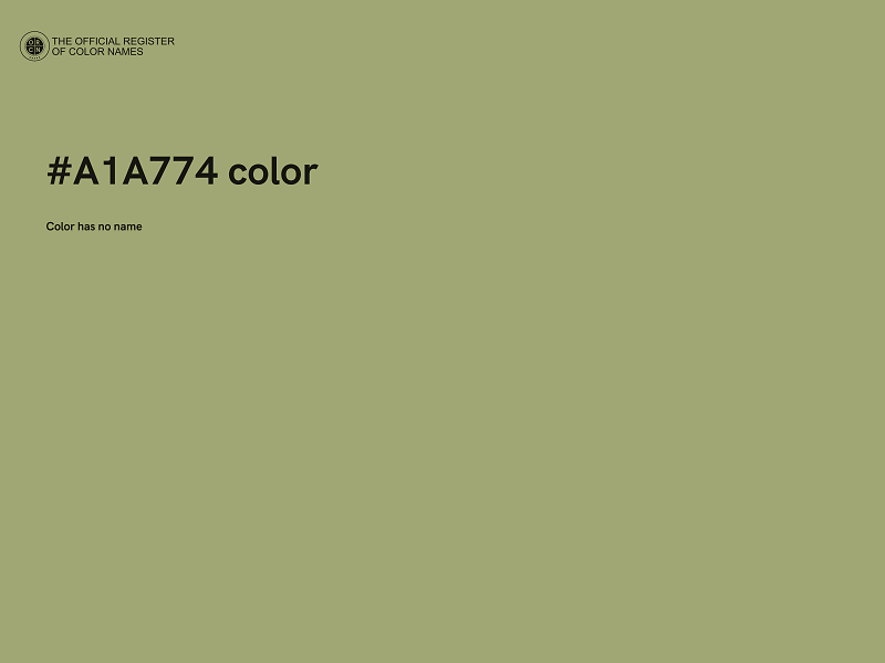 #A1A774 color image