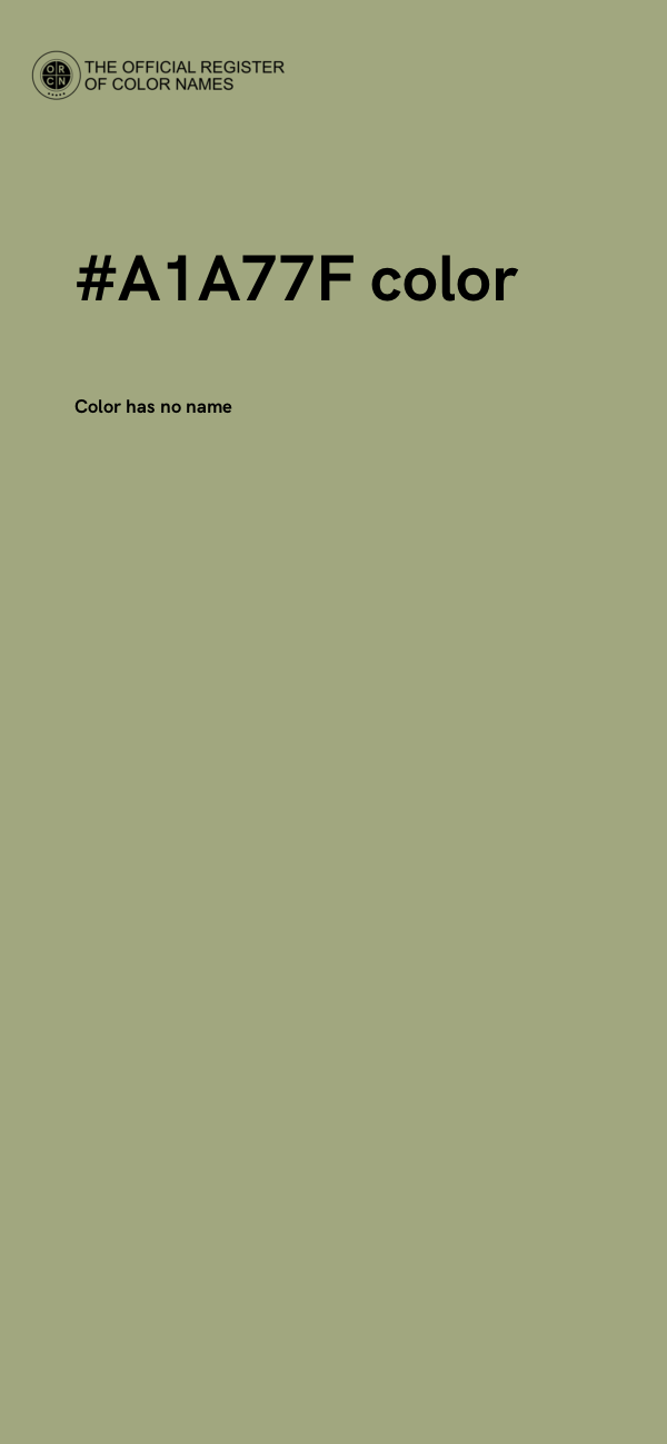 #A1A77F color image