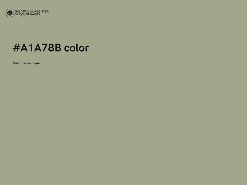 #A1A78B color image