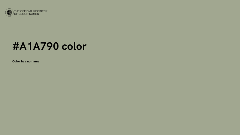 #A1A790 color image