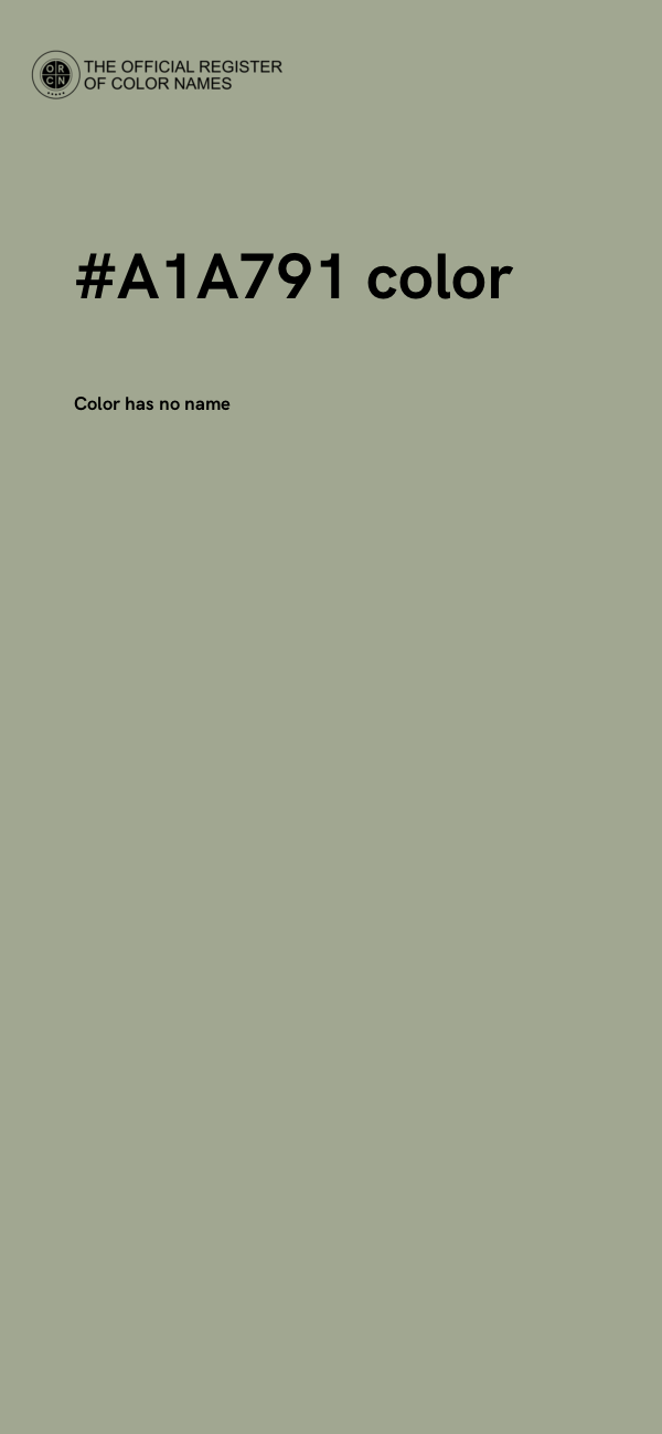 #A1A791 color image