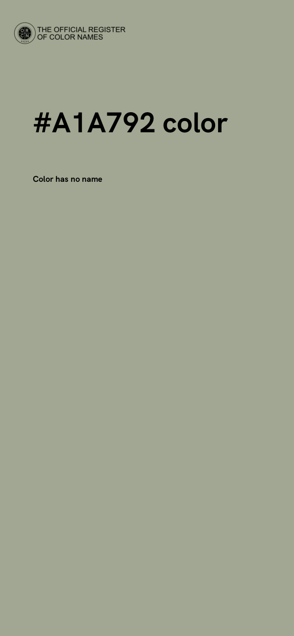 #A1A792 color image