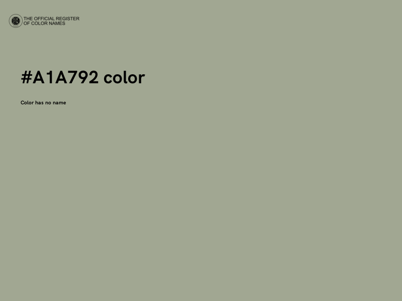 #A1A792 color image