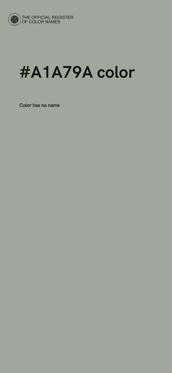 #A1A79A color image