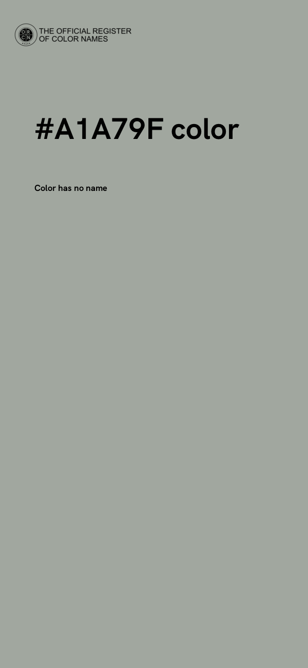 #A1A79F color image