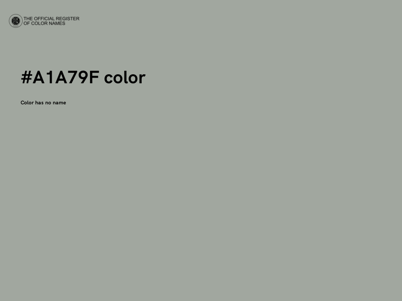 #A1A79F color image