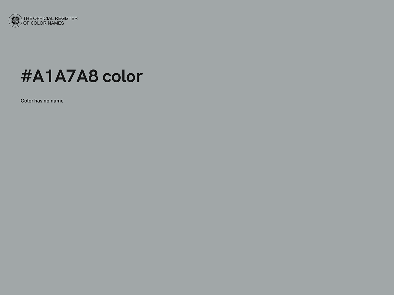 #A1A7A8 color image