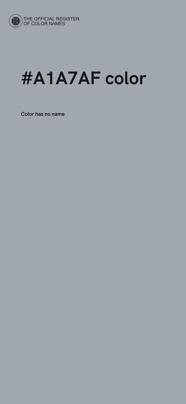 #A1A7AF color image