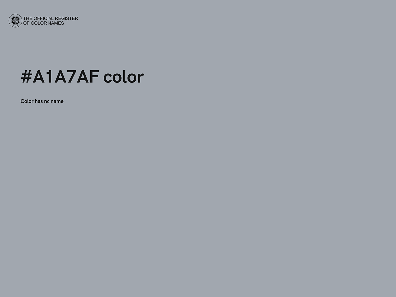 #A1A7AF color image