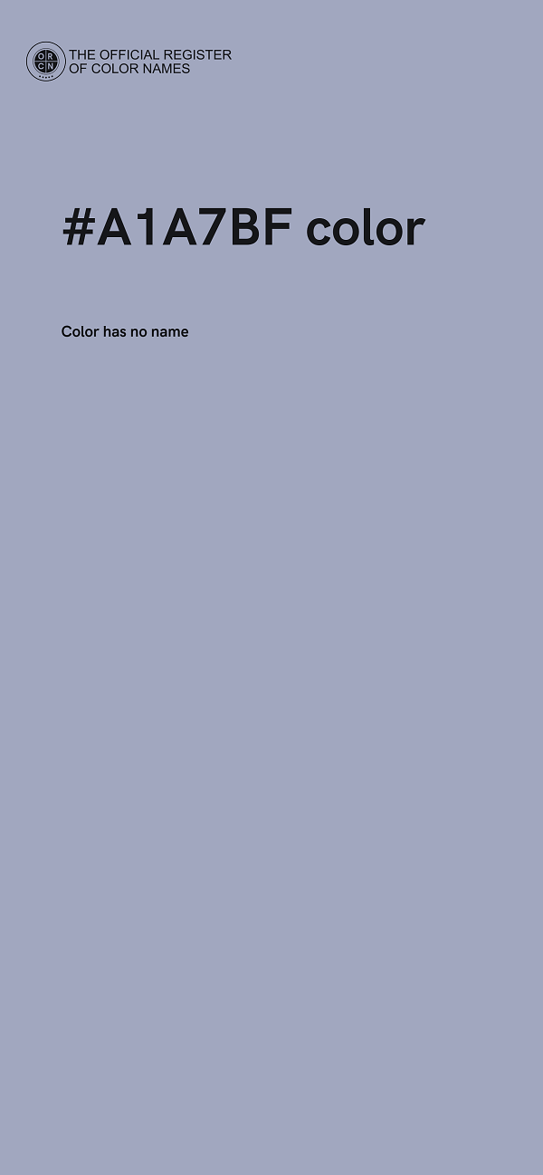 #A1A7BF color image