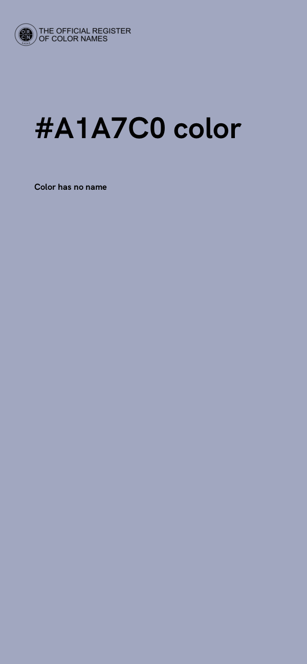 #A1A7C0 color image
