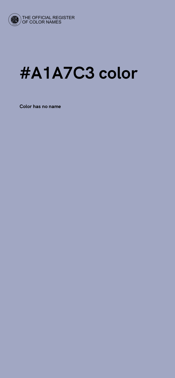 #A1A7C3 color image