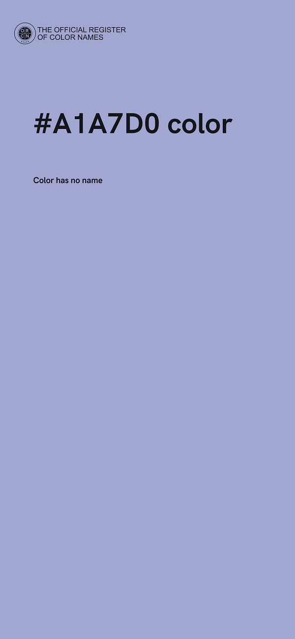 #A1A7D0 color image